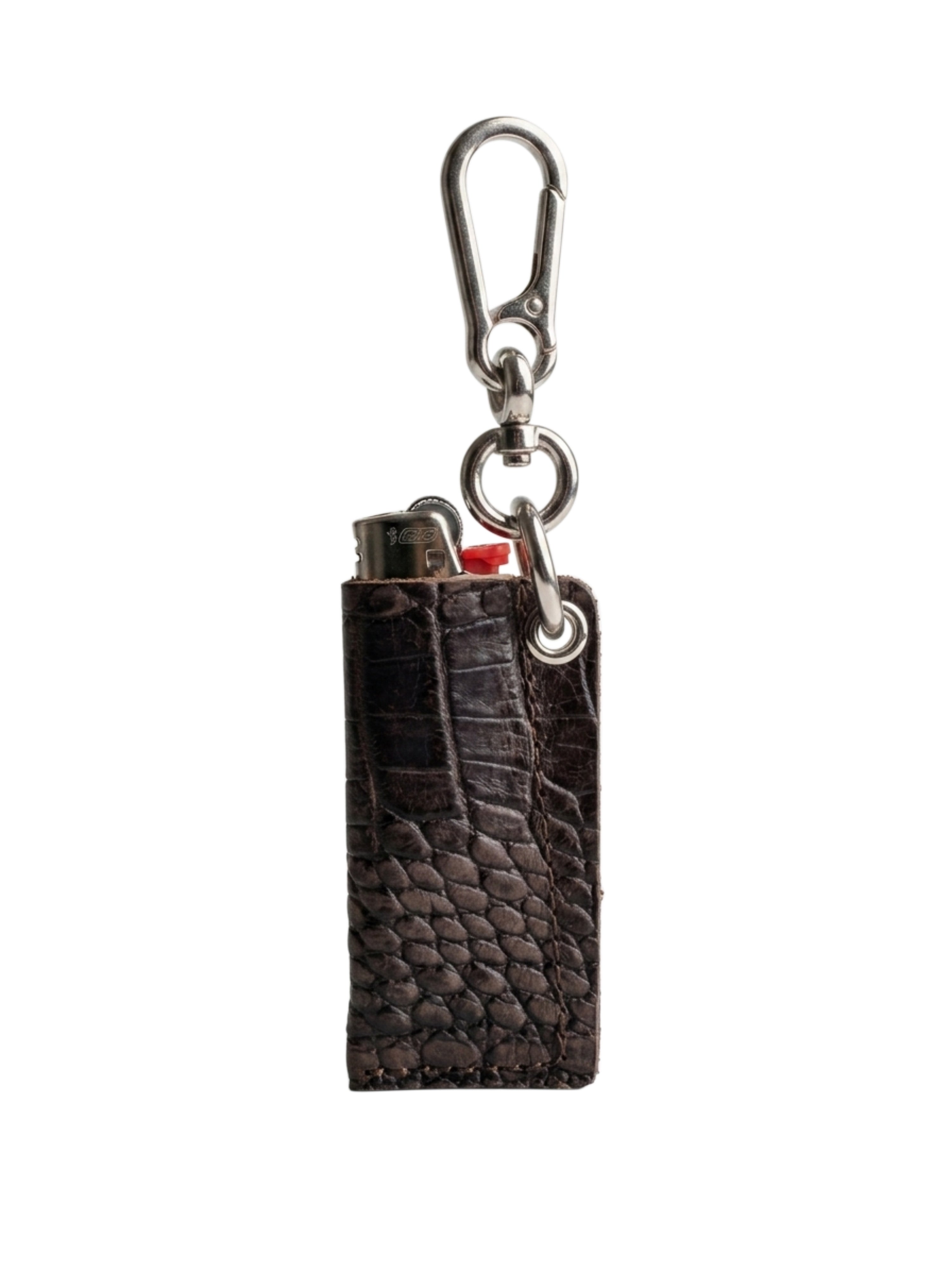 Leather Croco Lighter Case