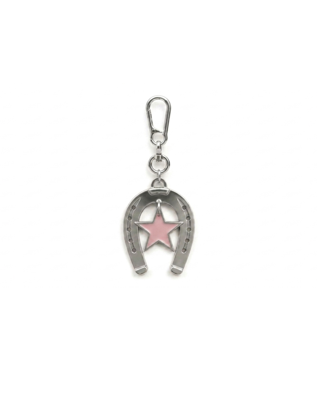 Horseshoe Pink Keychain