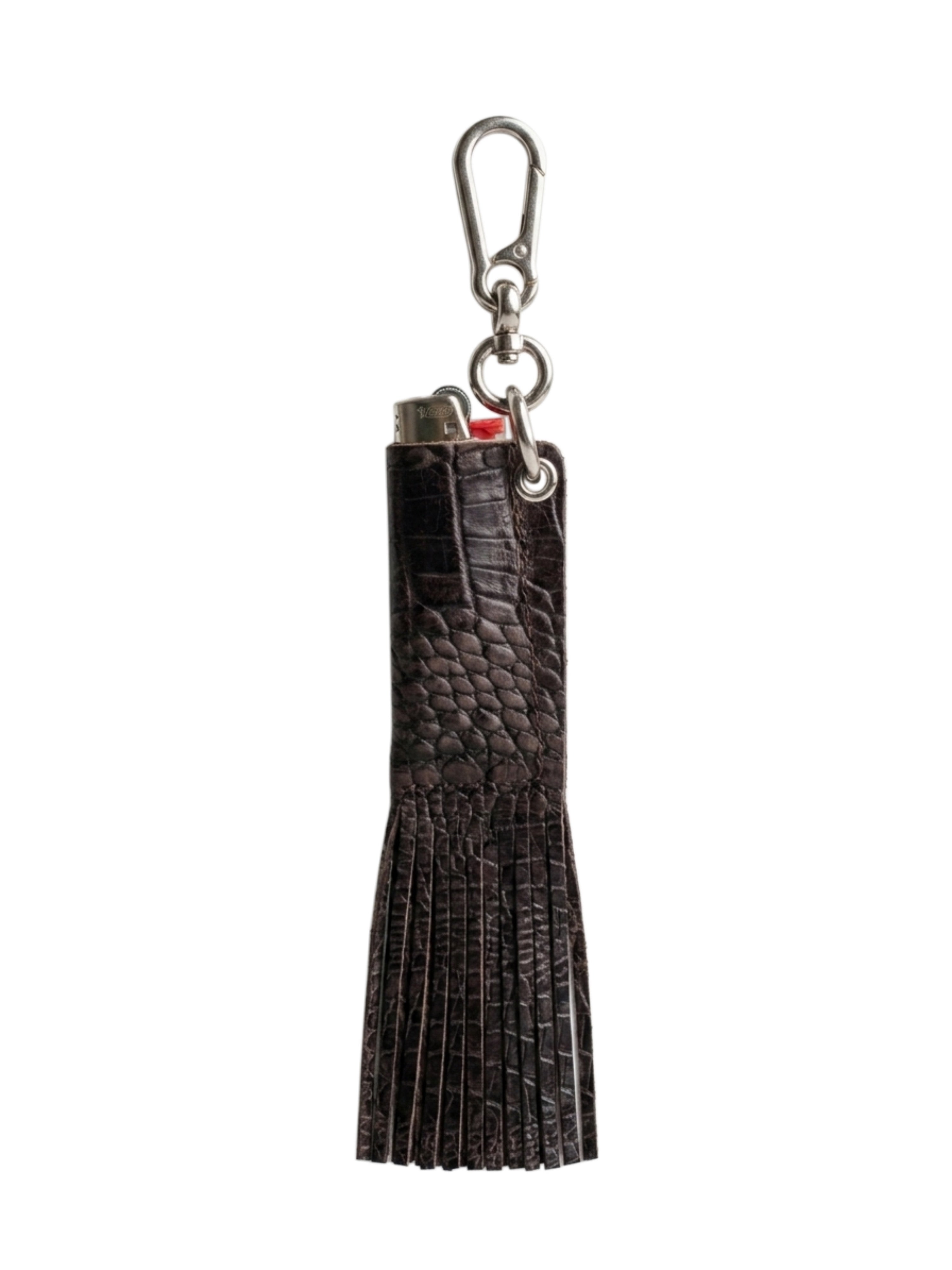 Tassel Croco Lighter Case