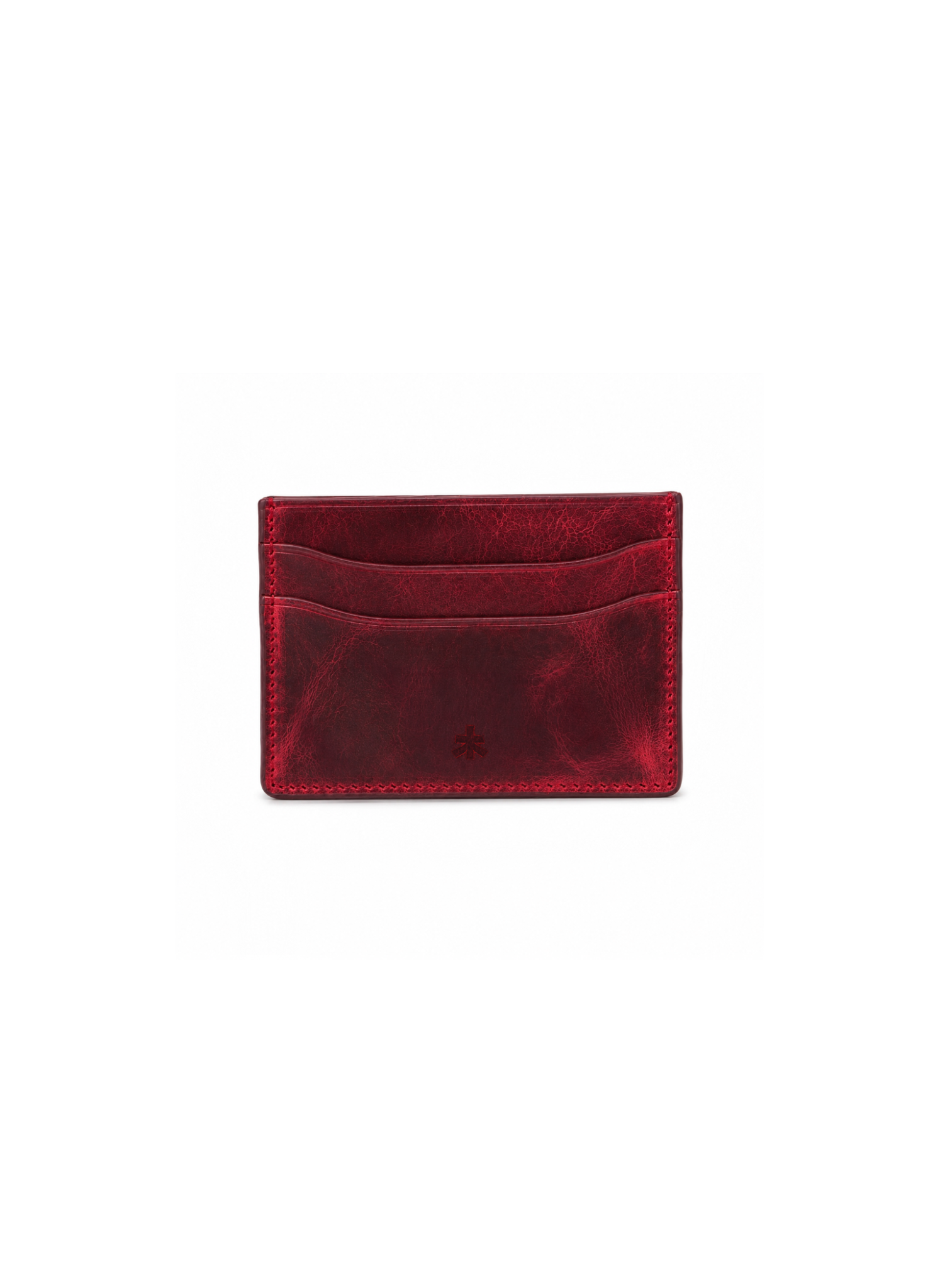 Raw Burgundy Cardholder