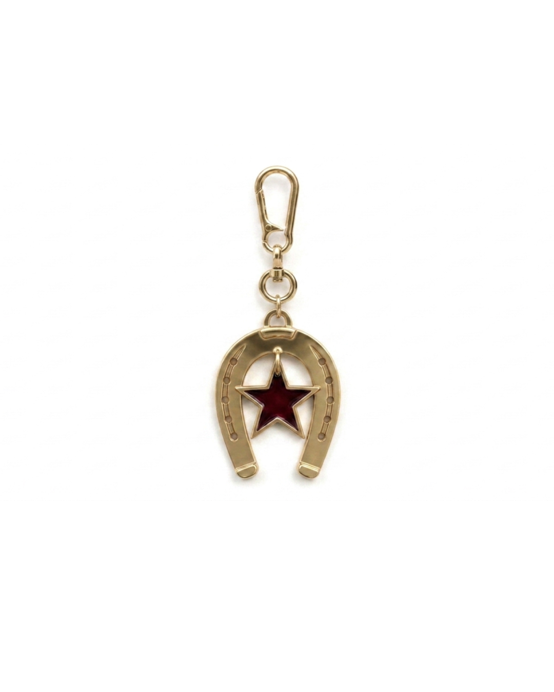 Horseshoe Light Gold Keychain